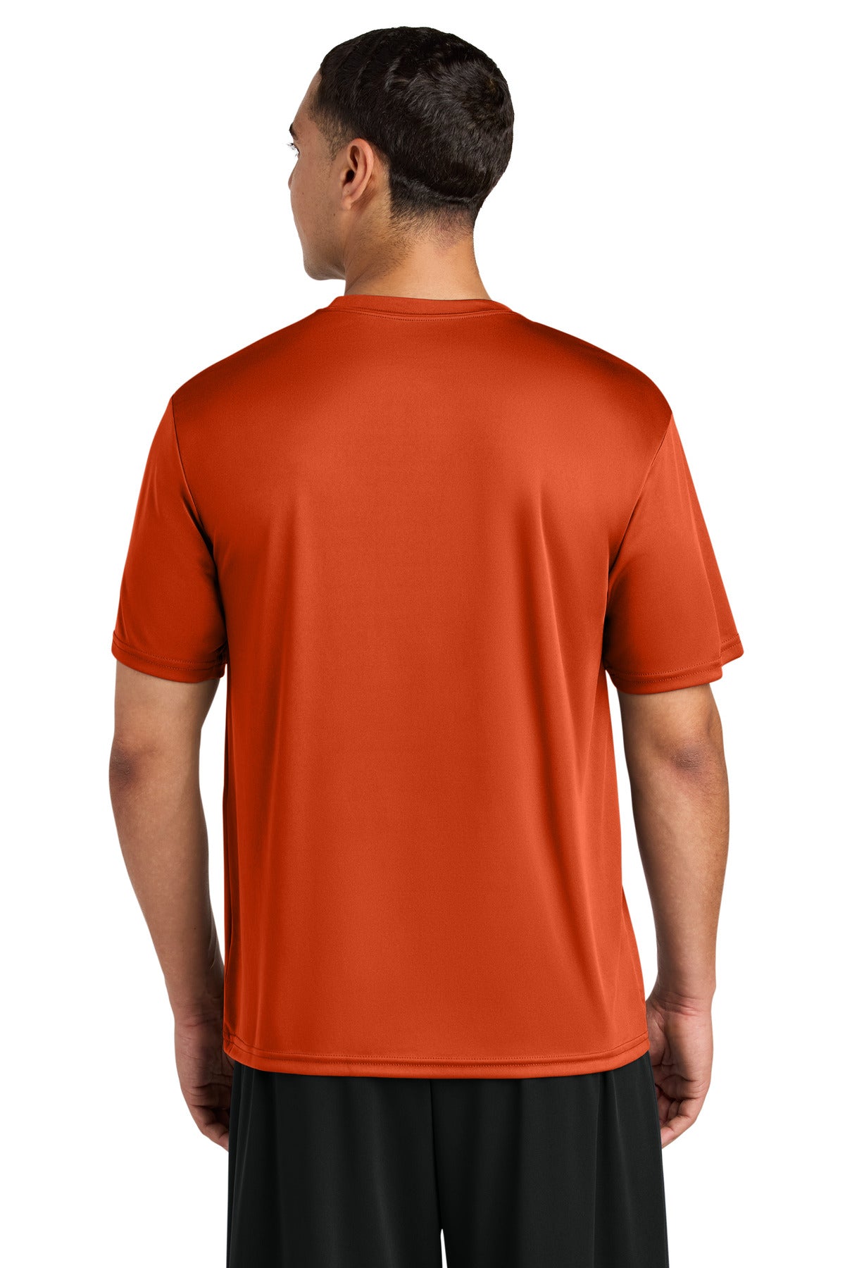 Rear View of AthlOrange A4 Cooling Performance Short Sleeve Tee A4N3142 plain