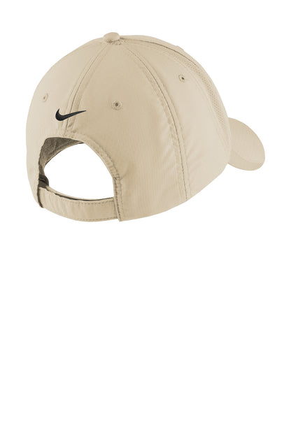 Rear View of Birch Nike Sphere Performance Cap NKFD9709 plain