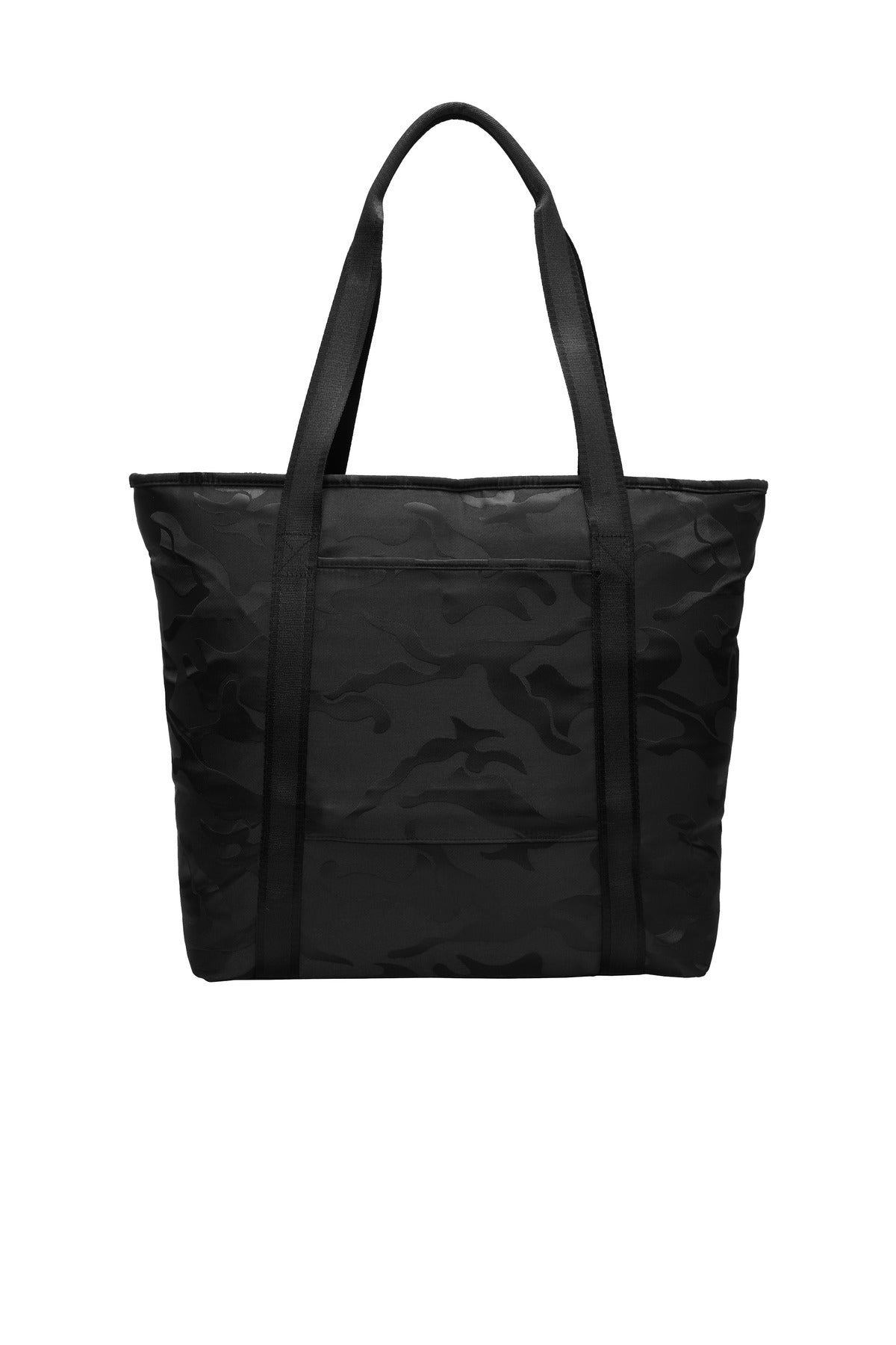 Rear View of Black Camo OGIO Downtown Tote. 94000 plain