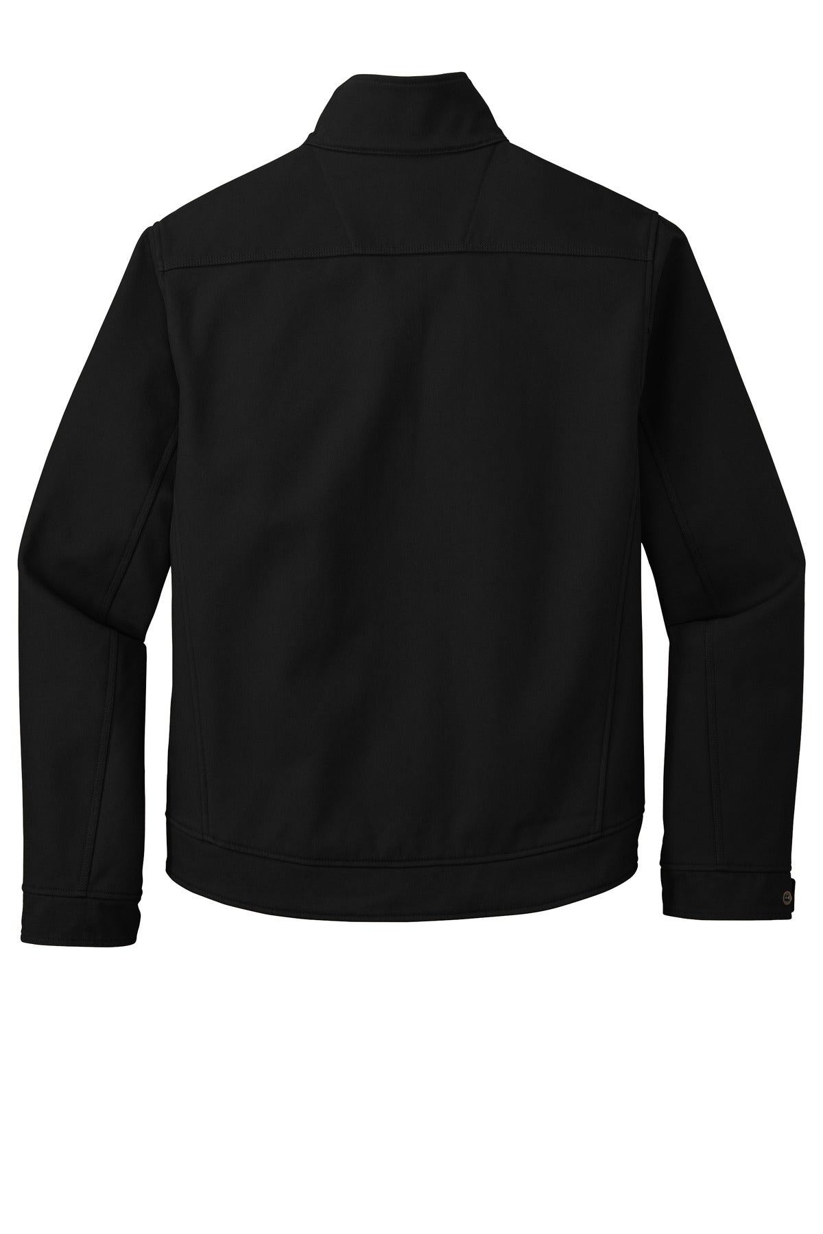 Rear View of Black CornerStone Duck Bonded Soft Shell Jacket CSJ60 plain