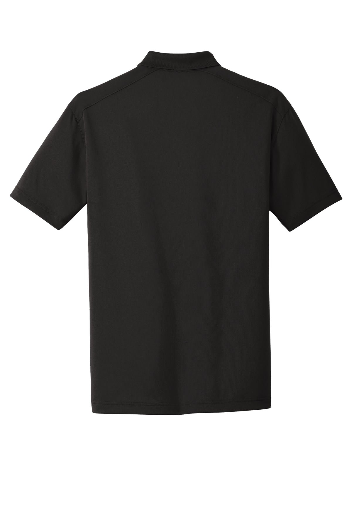 Rear View of Black CornerStone Select Lightweight Snag-Proof Polo. CS418 plain