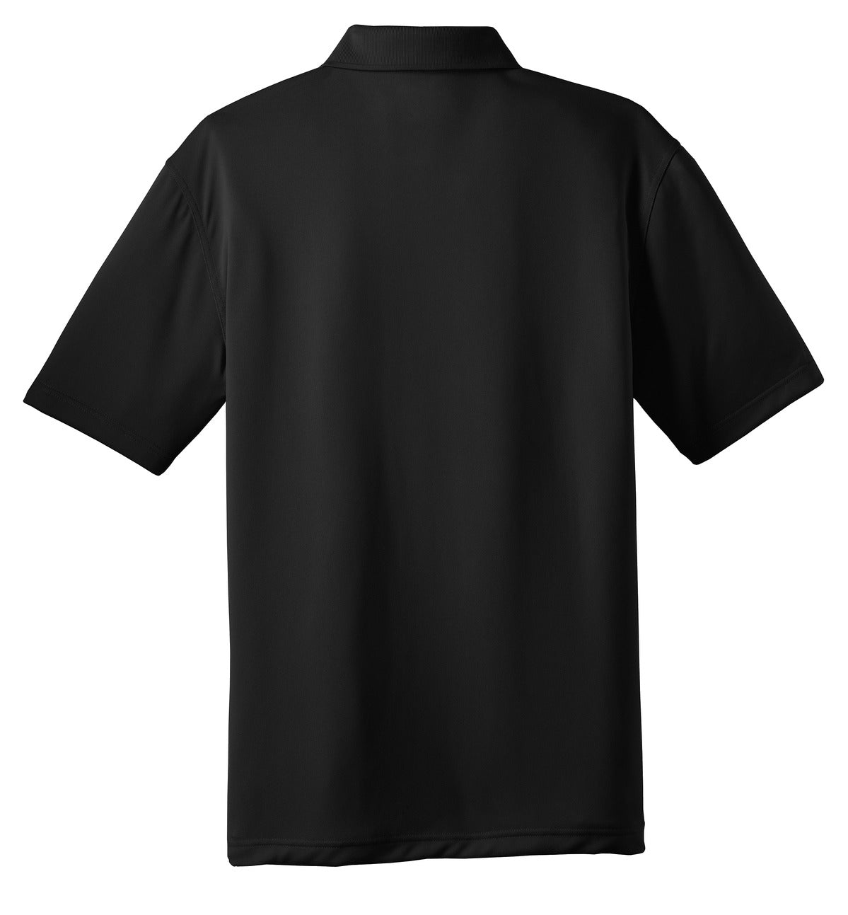 Rear View of Black CornerStone - Select Snag-Proof Polo. CS412 plain