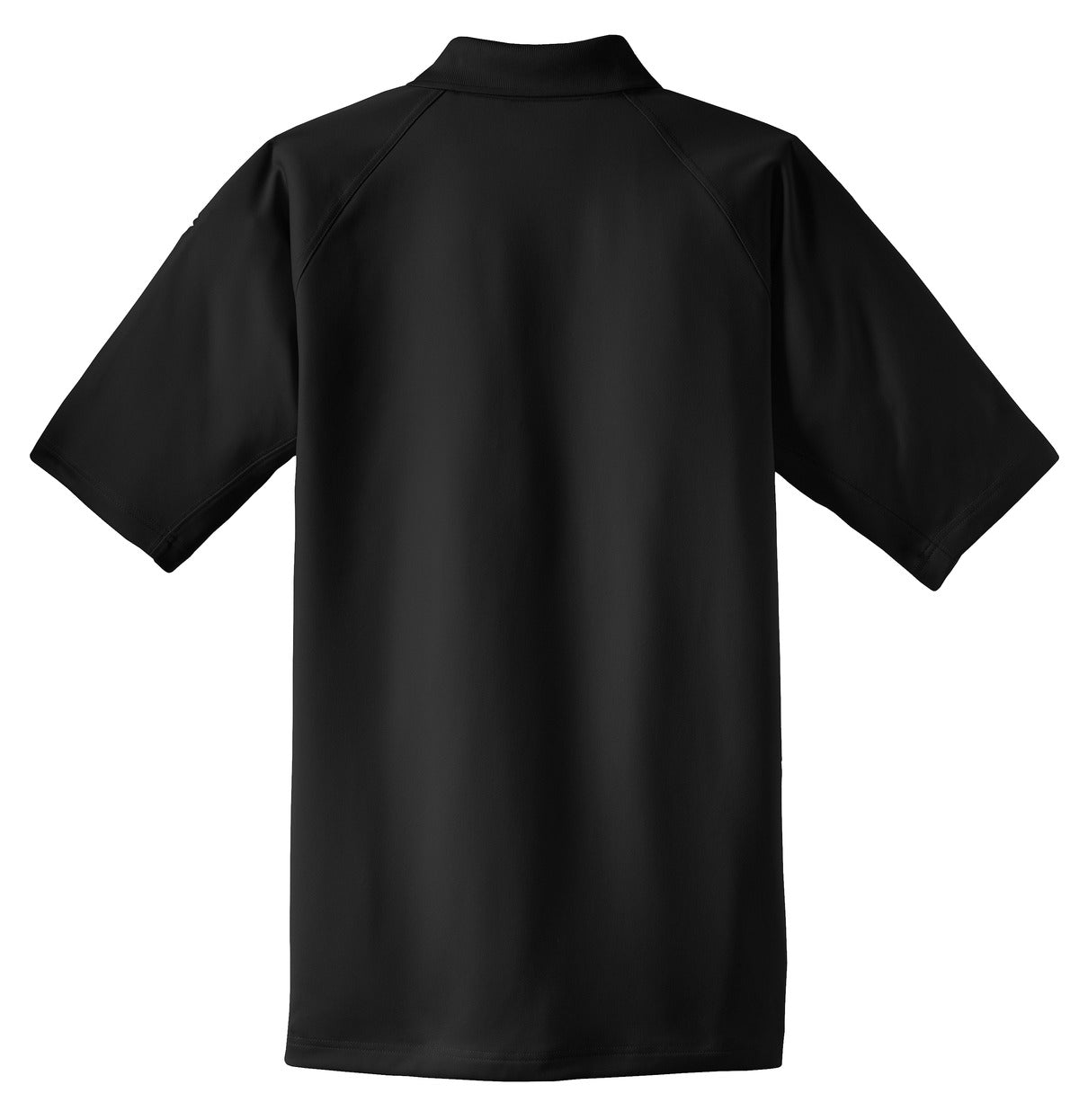 Rear View of Black CornerStone - Select Snag-Proof Tactical Polo. CS410 plain