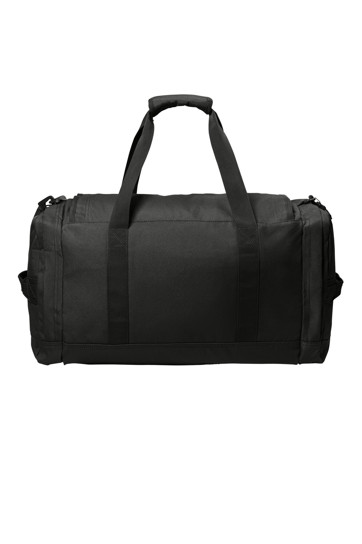 Rear View of Black CornerStone Tactical Duffel CSB815 plain