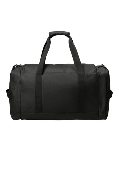 Rear View of Black CornerStone Tactical Duffel CSB815 plain