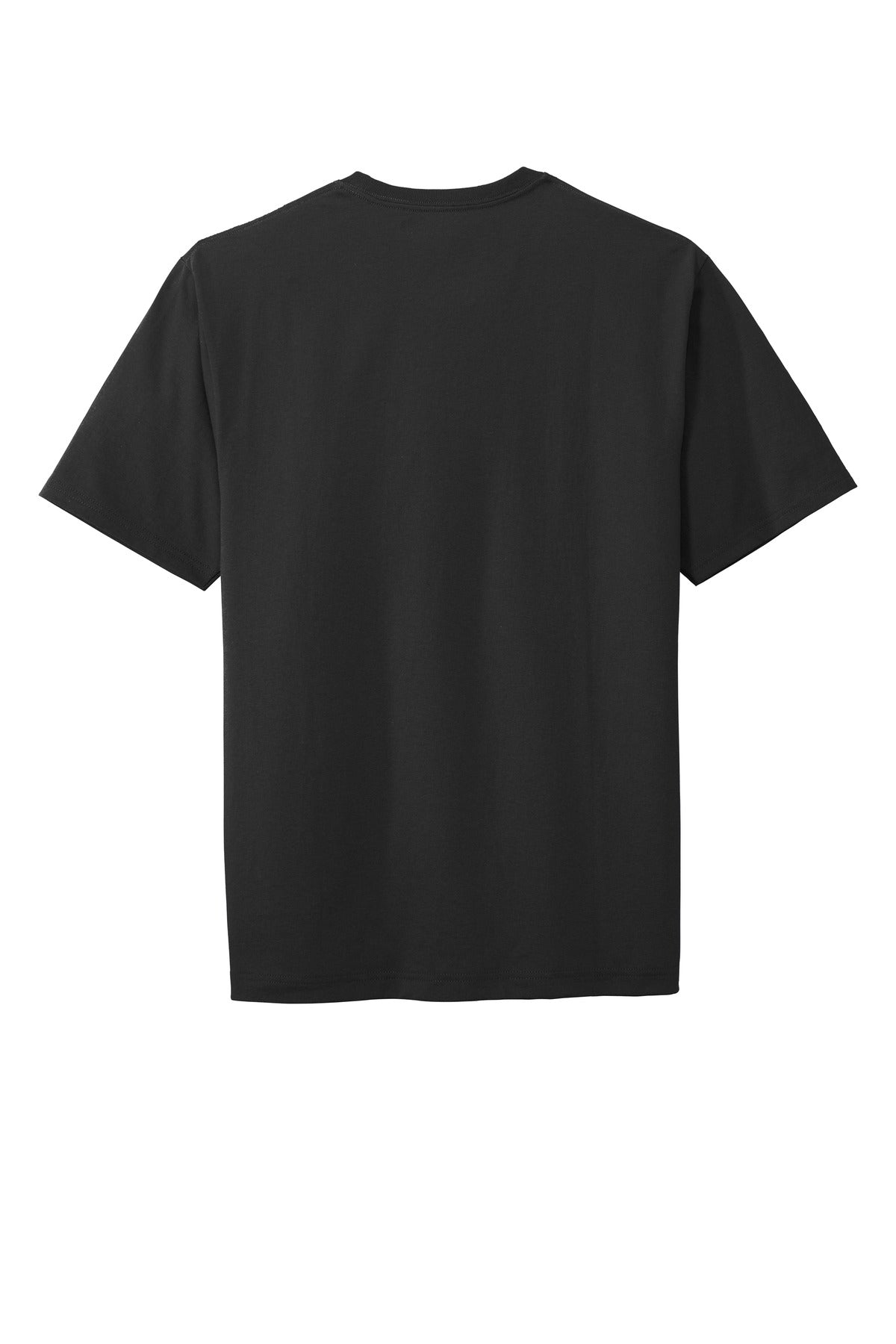 Rear View of Black CornerStone Workwear Pocket Tee CS430 plain
