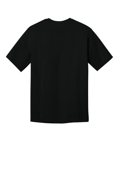 Rear View of Black CornerStone Workwear Pro Short Sleeve Tee CS440 plain