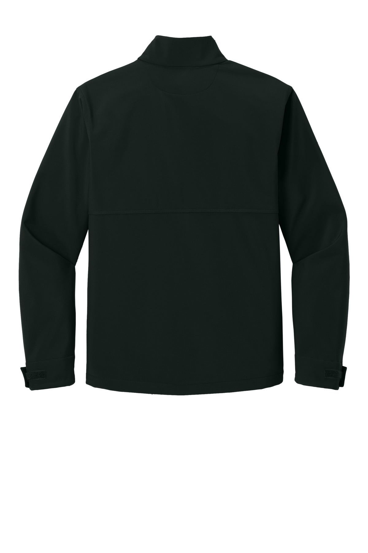 Rear View of Black CornerStone Workwear Soft Shell CSJ70 plain