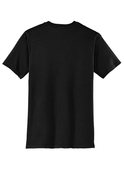 Rear View of Black District Very Important Tee . DT6000 plain