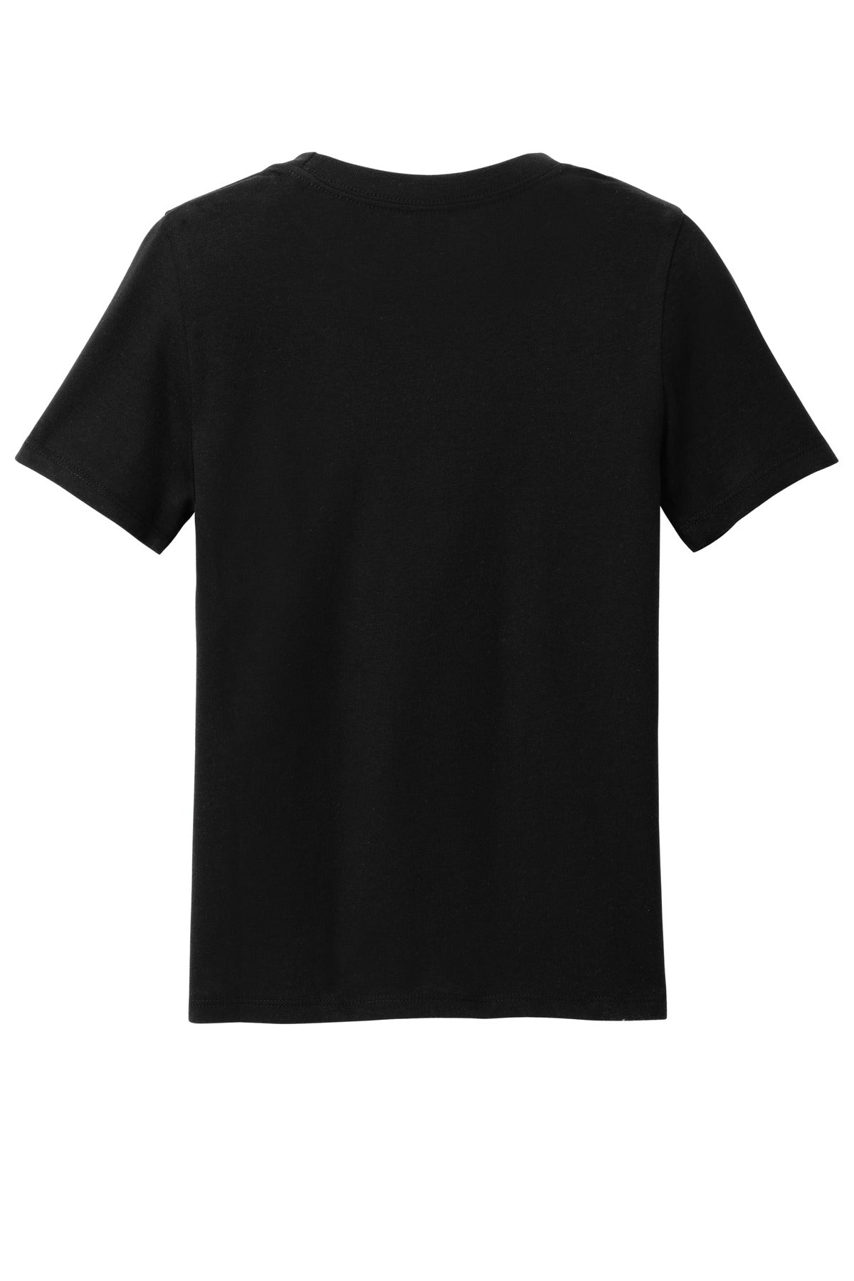 Rear View of Black District Youth Perfect Blend CVC Tee DT108Y plain