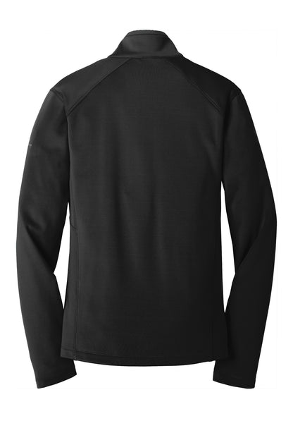 Rear View of Black Eddie Bauer Highpoint Fleece Jacket. EB240 plain