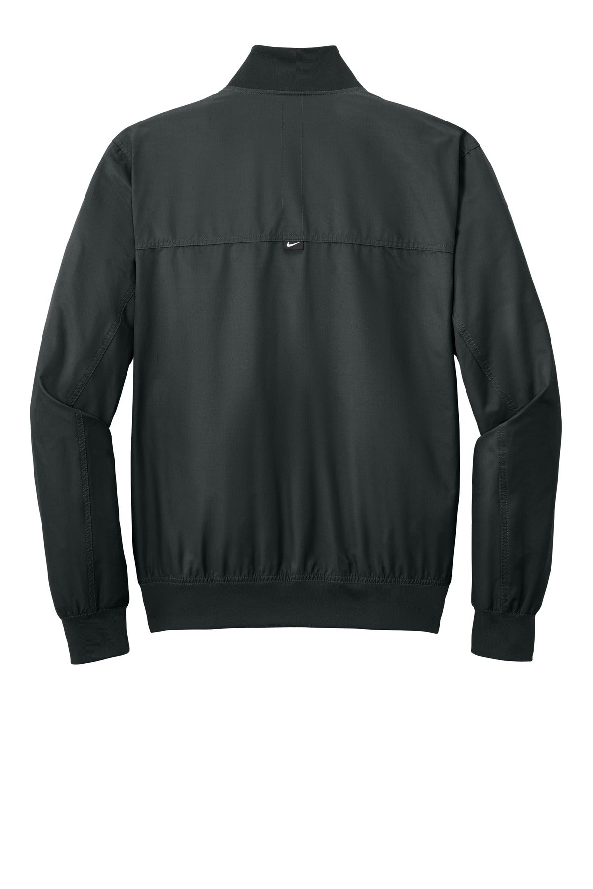 Rear View of Black Nike Bomber Jacket NKFQ4759 plain