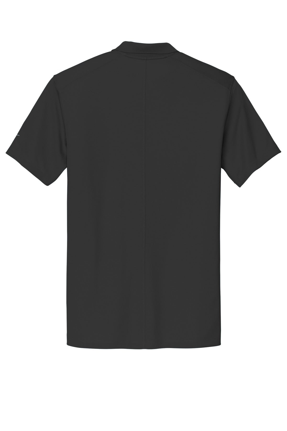 Rear View of Black Nike Victory Solid Polo NKDX6684 plain