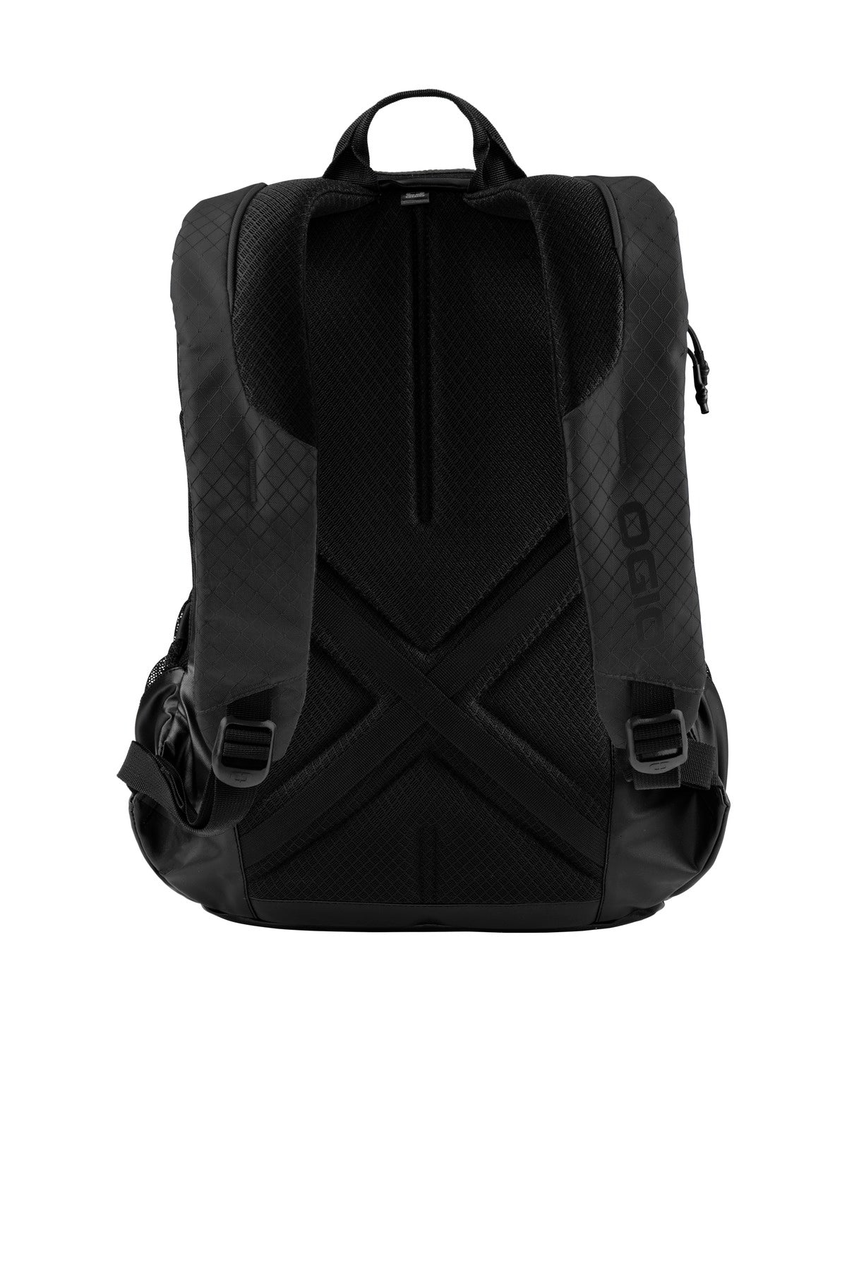 Rear View of Black OGIO Basis Pack. 91003 plain