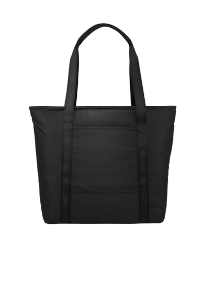 Rear View of Black OGIO Downtown Tote. 94000 plain