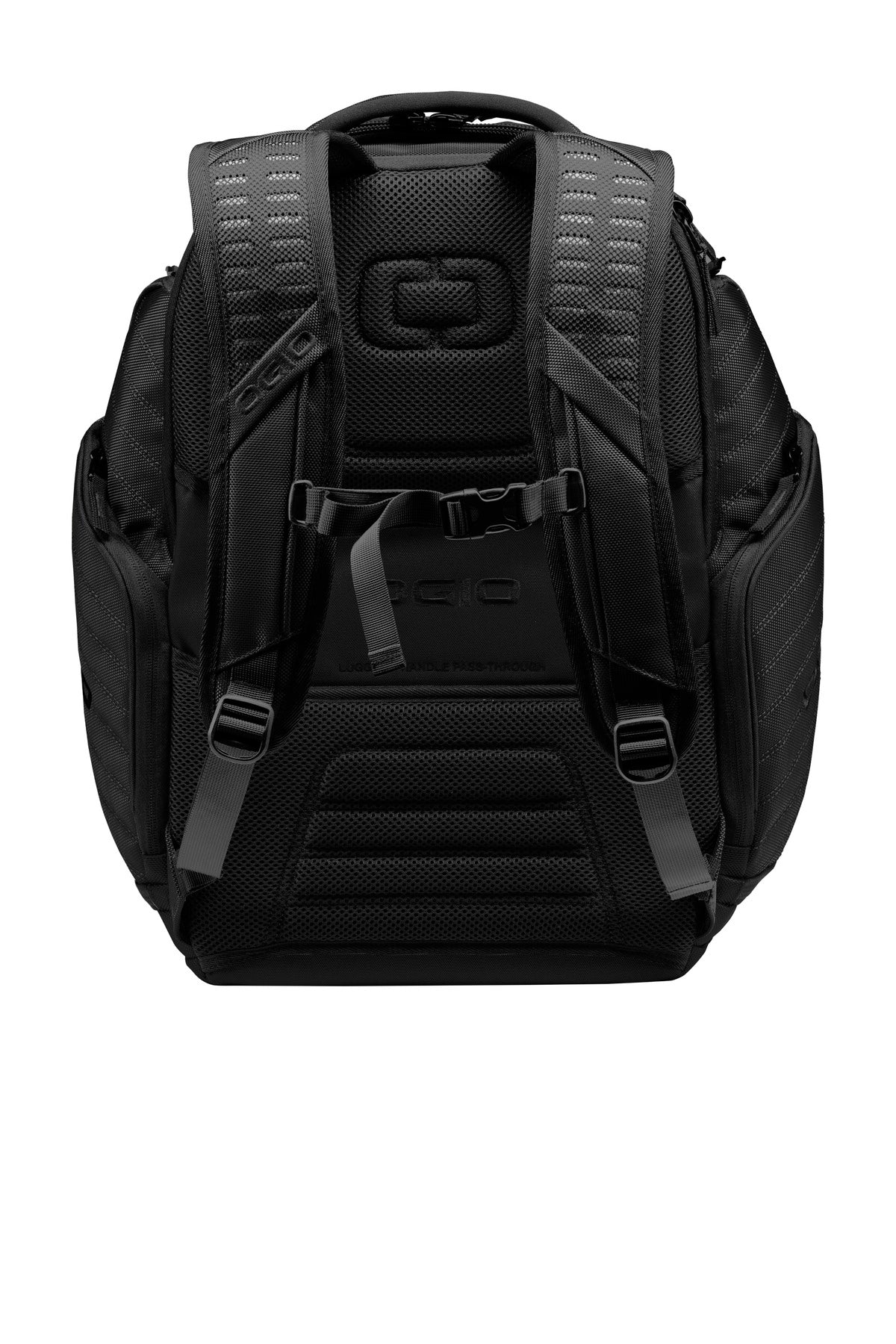 Rear View of Black OGIO Flashpoint Pack. 91002 plain
