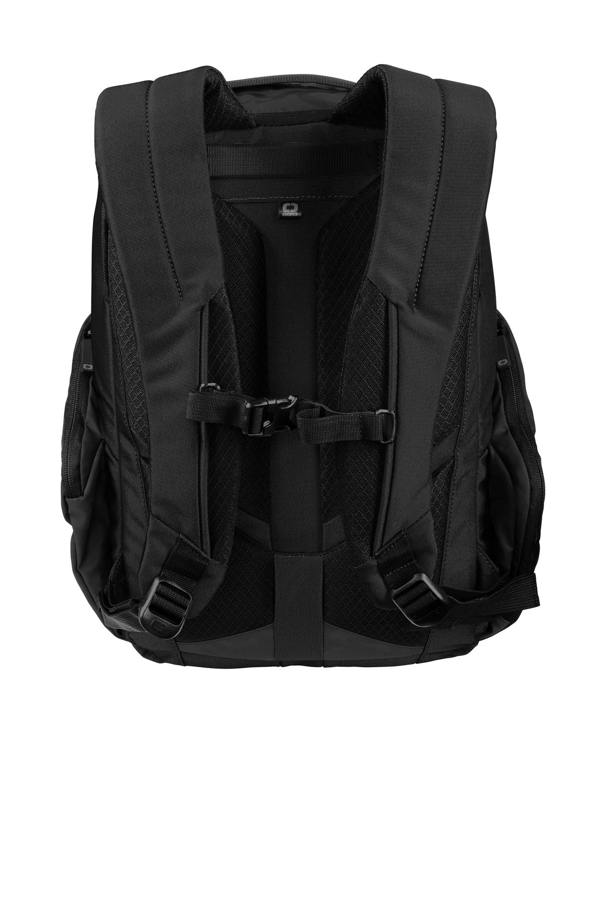 Rear View of Black OGIO Monolithic Pack. 91004 plain