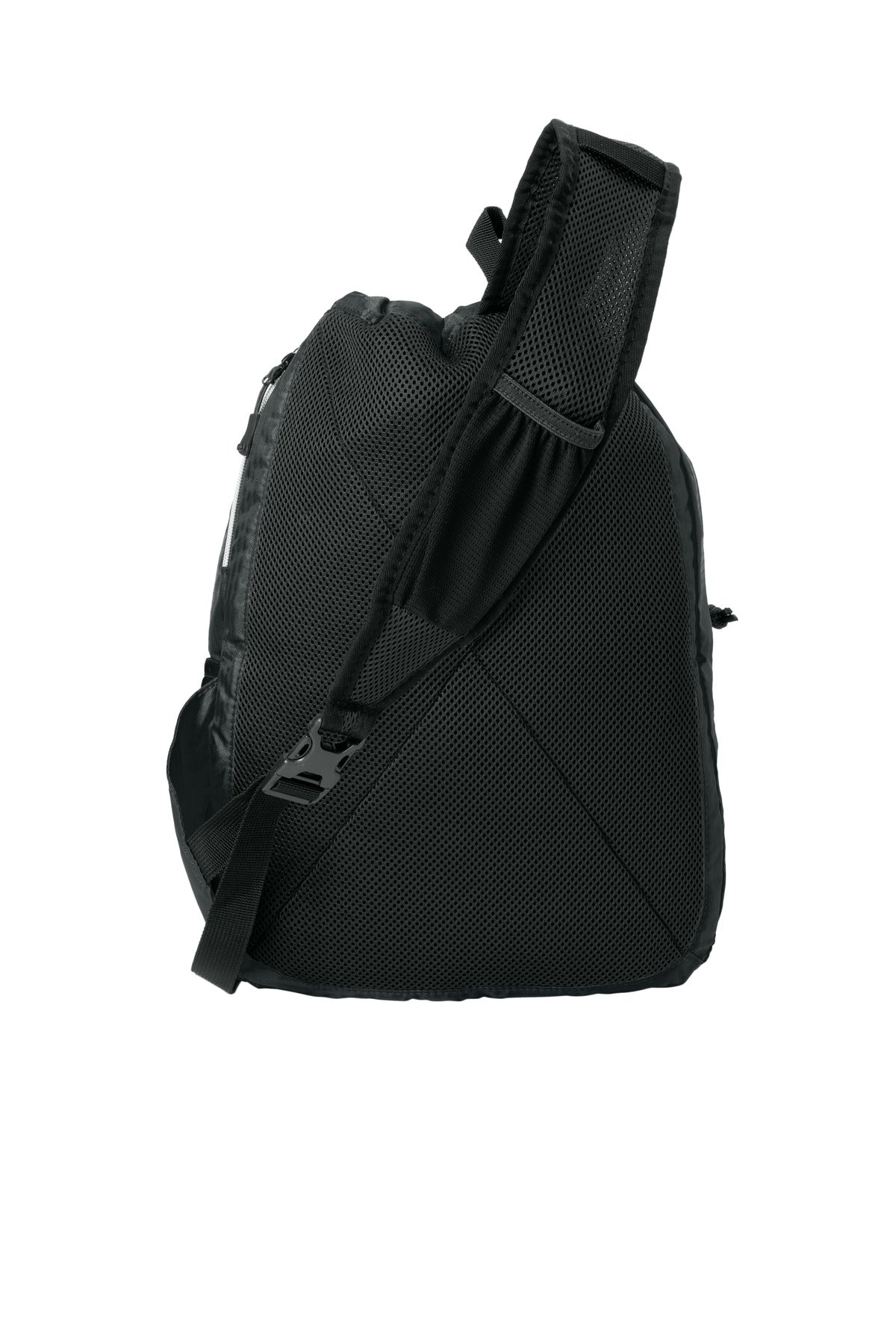 Rear View of Black OGIO Sonic Sling Pack. 412046 plain
