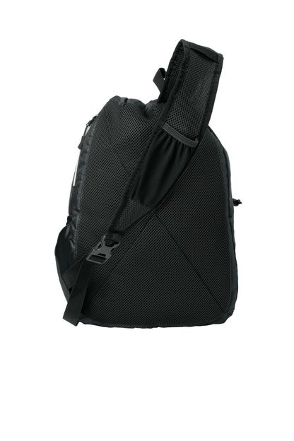 Rear View of Black OGIO Sonic Sling Pack. 412046 plain
