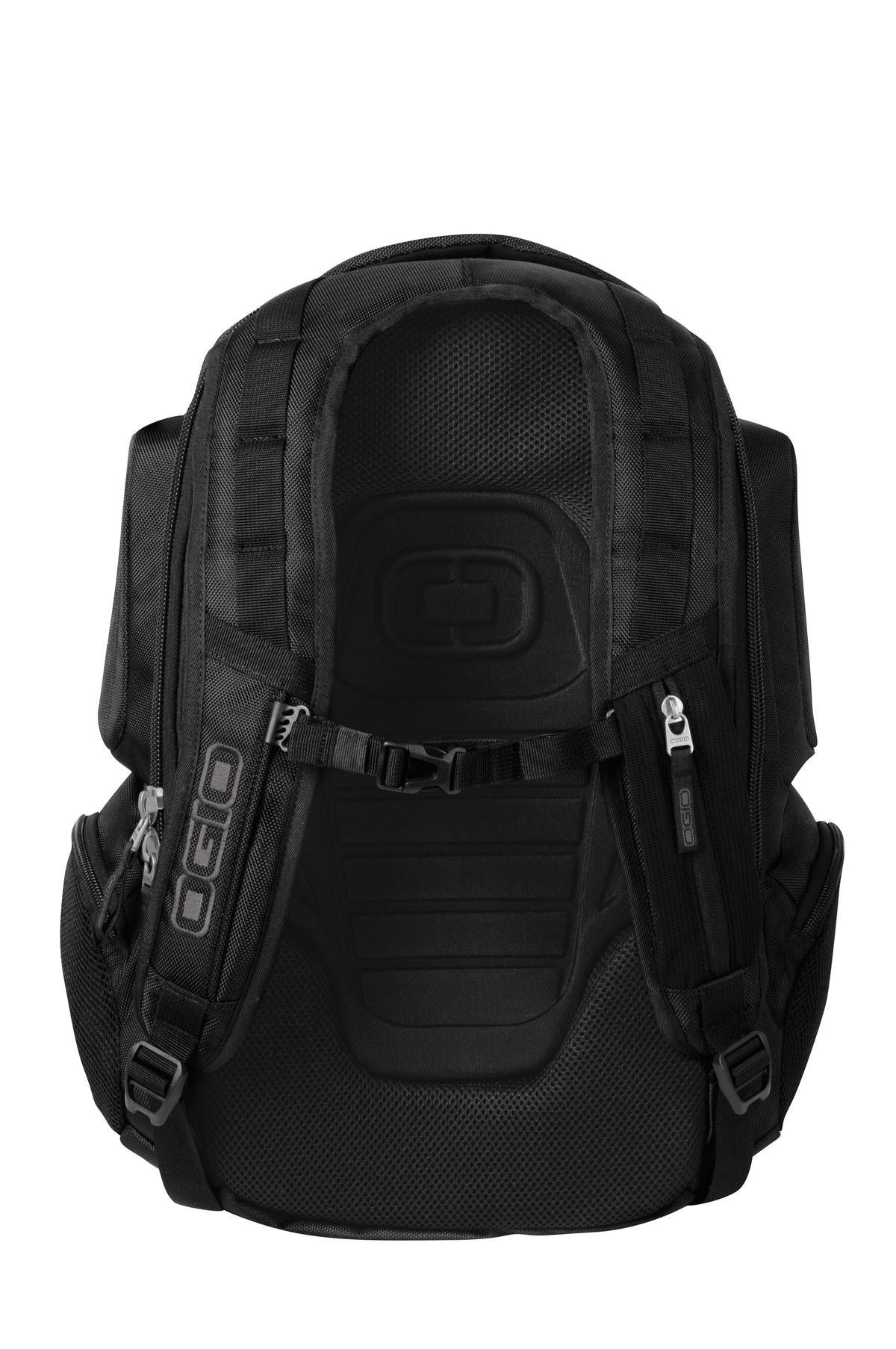 Rear View of Black OGIO Stratagem Pack. 411067 plain