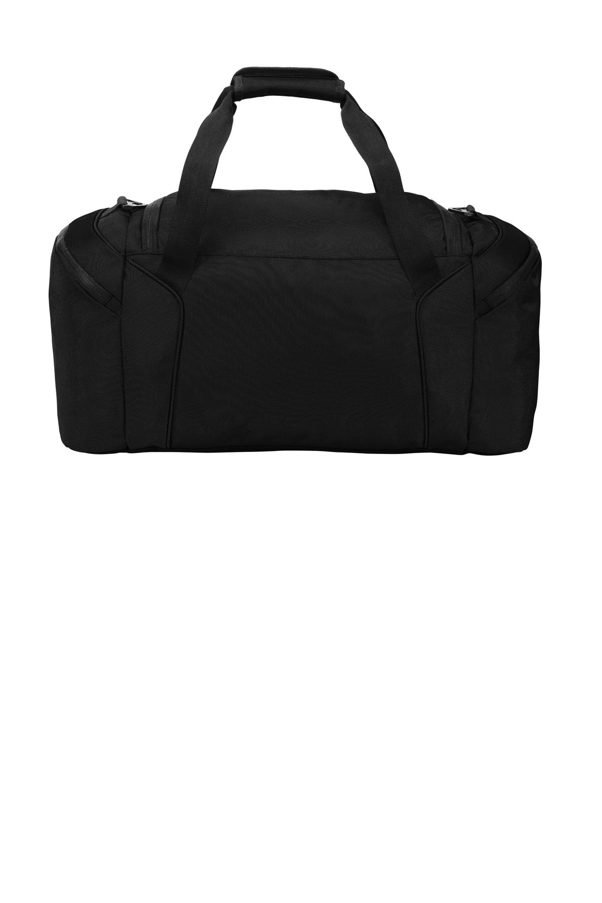 Rear View of Black Port Authority Form Duffel BG805 plain
