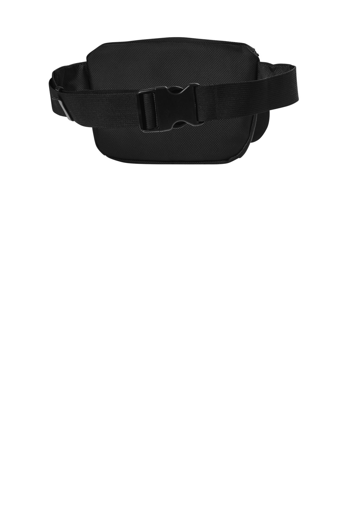 Rear View of Black Port Authority Ultimate Hip Pack BG910 plain