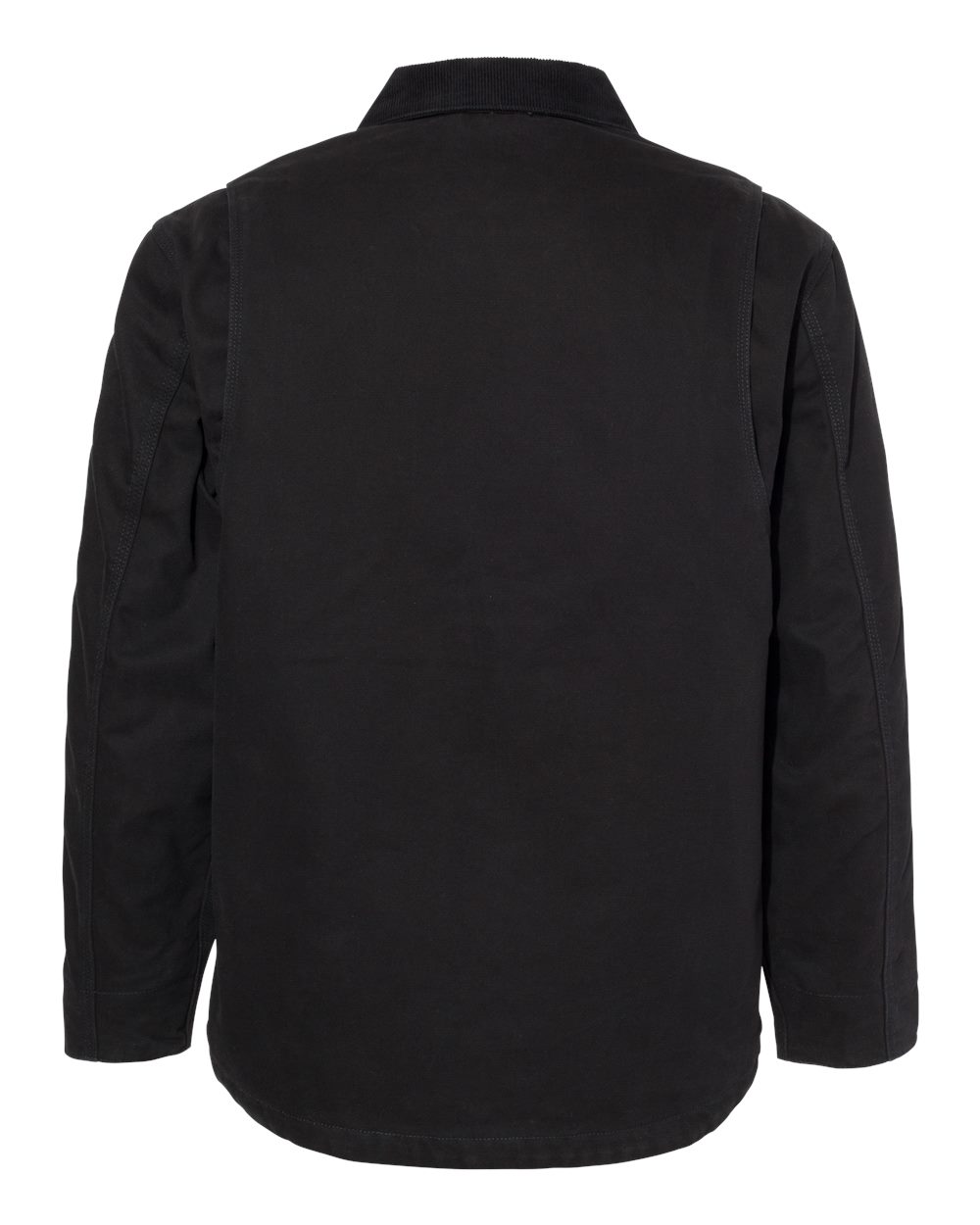 Rear View of Black Rambler Boulder Cloth Jacket Tall Sizes - 5091T plain