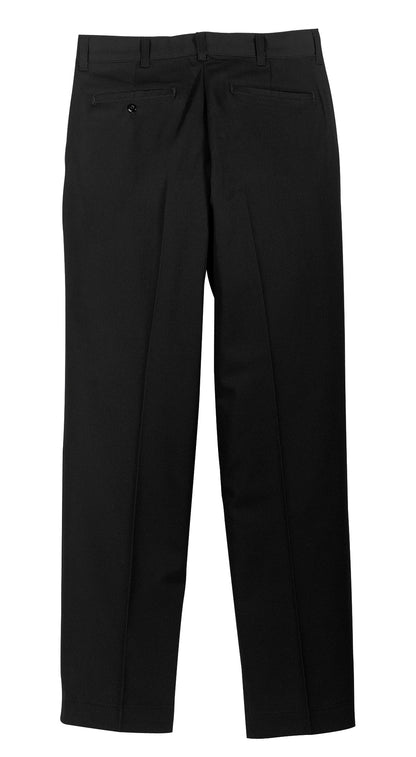 Rear View of Black Red Kap Industrial Work Pant. PT20 plain