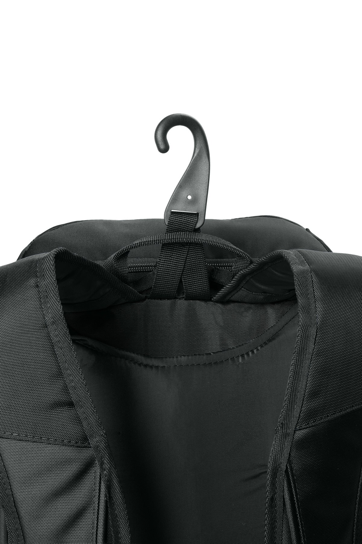 Rear View of Black Sport-Tek Club Rec Pack BST201 plain