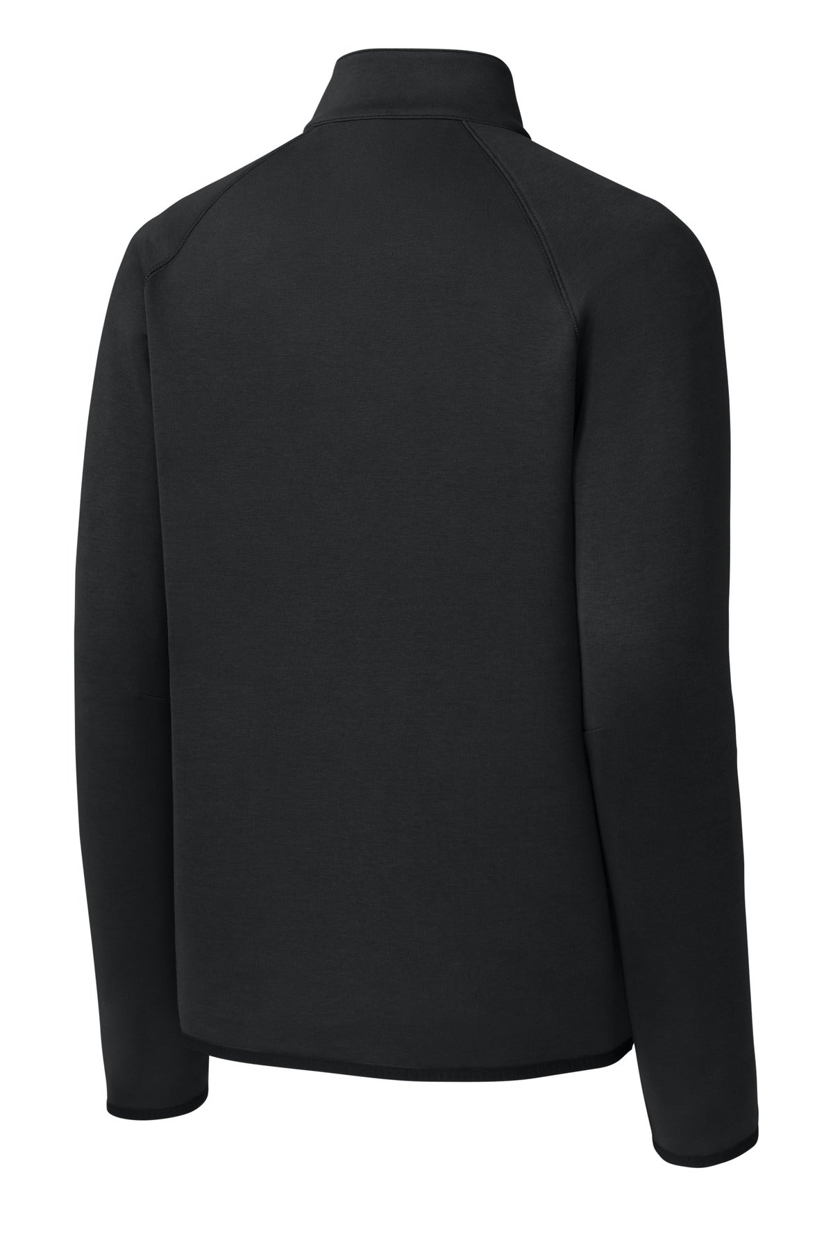 Rear View of Black Sport-Tek Phenom 1/4-Zip ST841 plain