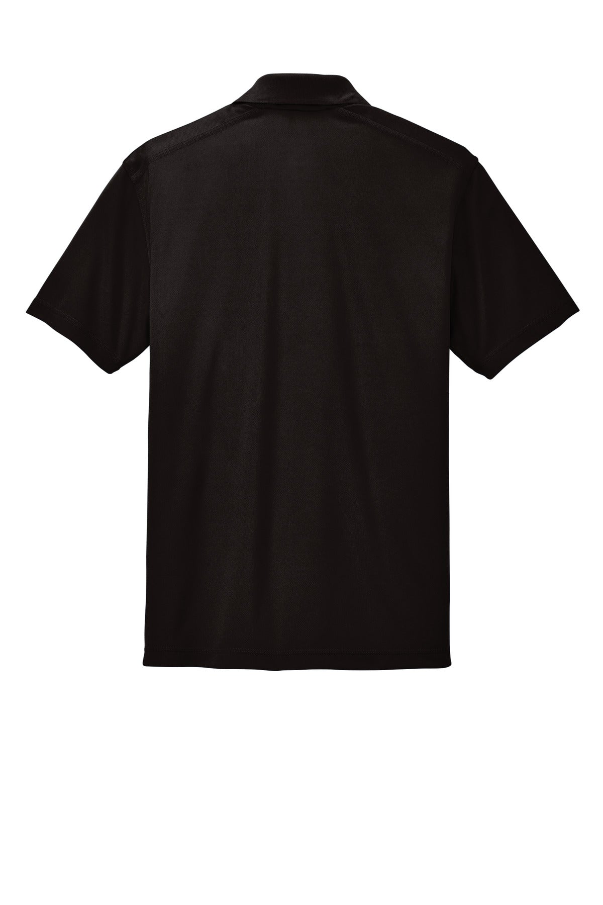 Rear View of Black Sport-Tek PosiCharge Micro-Mesh Polo. ST680 plain