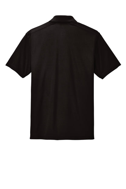 Rear View of Black Sport-Tek PosiCharge Micro-Mesh Polo. ST680 plain