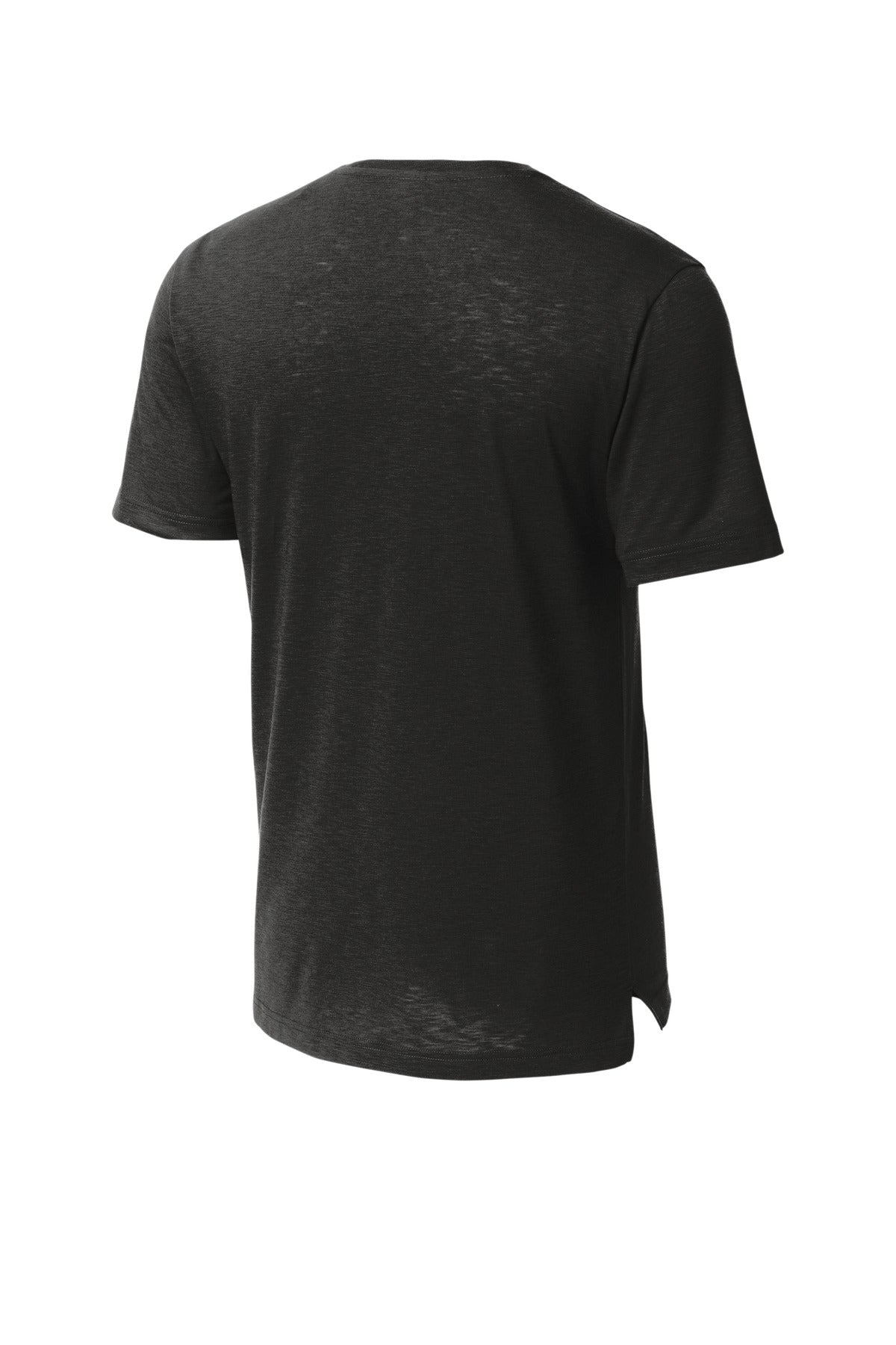 Rear View of Black Sport-Tek PosiCharge Strive Tee. ST430 plain