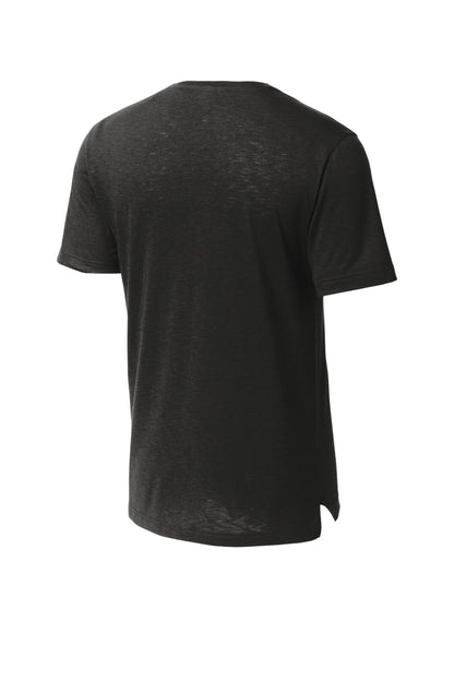 Rear View of Black Sport-Tek PosiCharge Strive Tee. ST430 plain