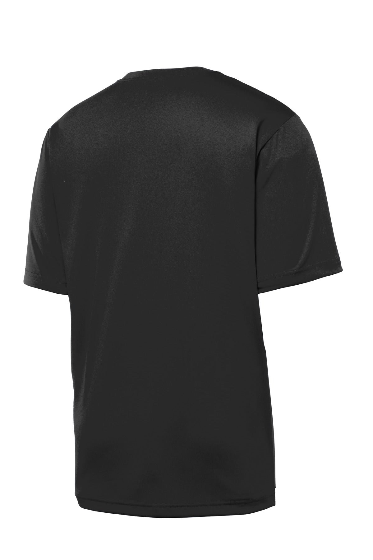 Rear View of Black Sport-Tek PosiCharge Tough Tee . ST320 plain
