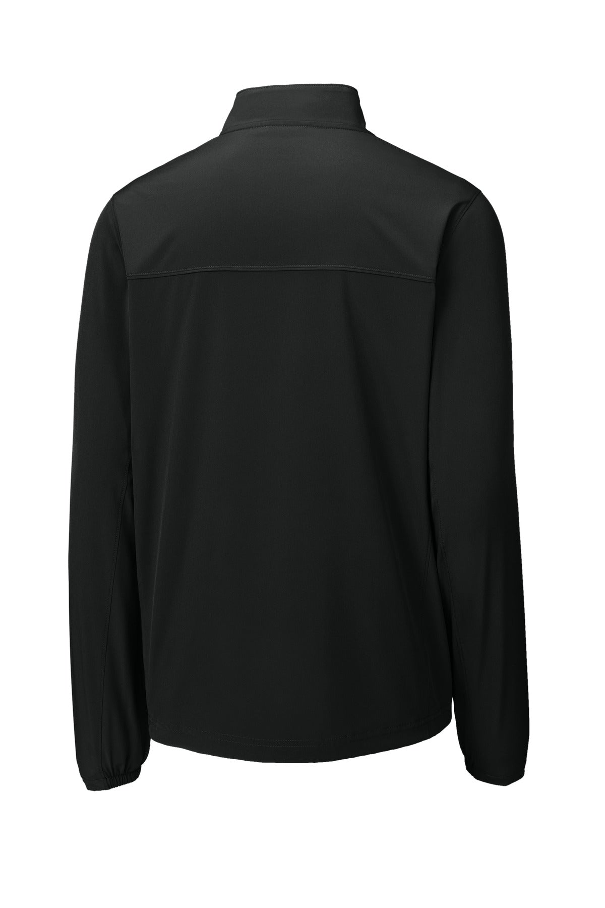 Rear View of Black Sport-Tek Repeat 1/2-Zip JST481 plain