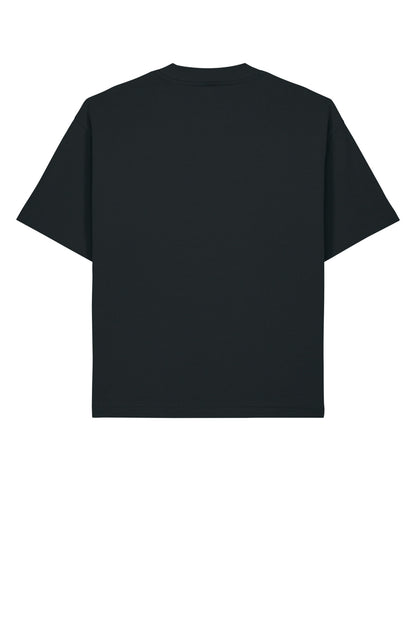 Rear View of Black Stanley/Stella Unisex Asher Tee SXU039 plain