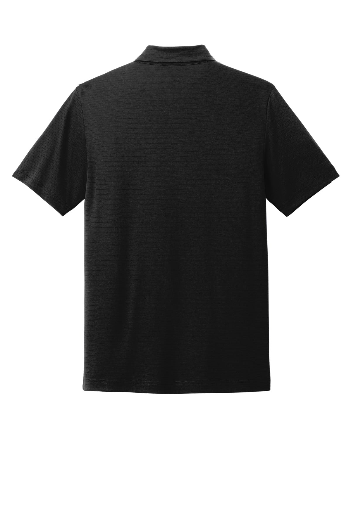 Rear View of Black TravisMathew Bayfront Solid Polo TM1MY399 plain