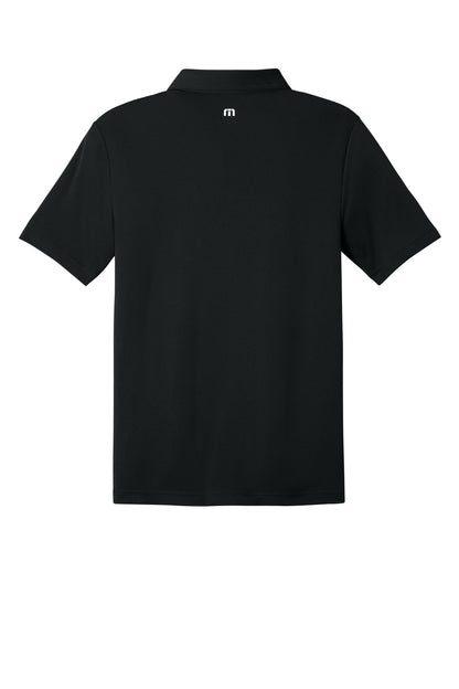 Rear View of Black TravisMathew Coto Performance Polo. TM1MU410 plain