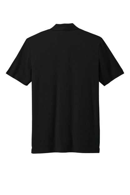 Rear View of Black TravisMathew Oceanside Solid Polo. TM1MU411 plain