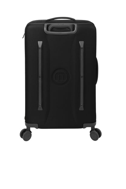 Rear View of Black TravisMathew Quad Checked Spinner TMB401 plain