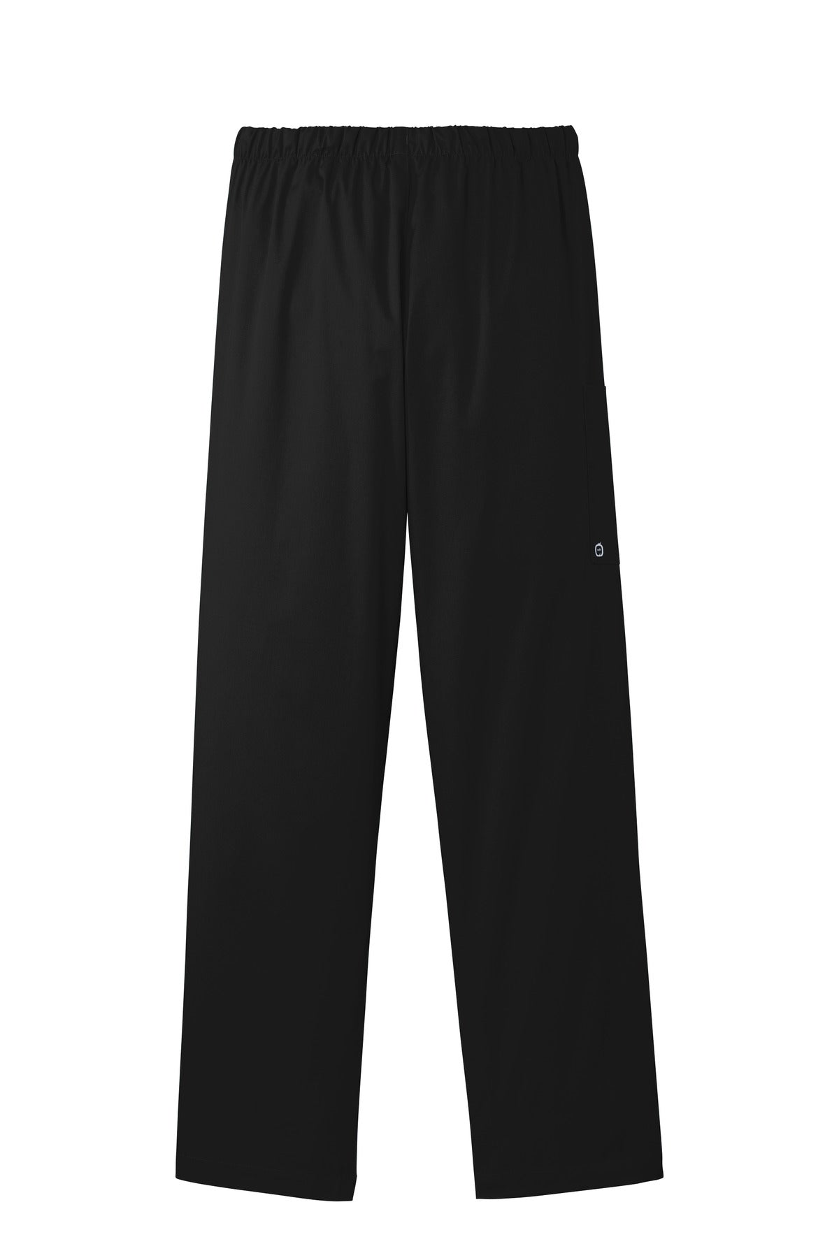 Rear View of Black Wink Women's Tall WorkFlex Cargo Pant WW4550T plain