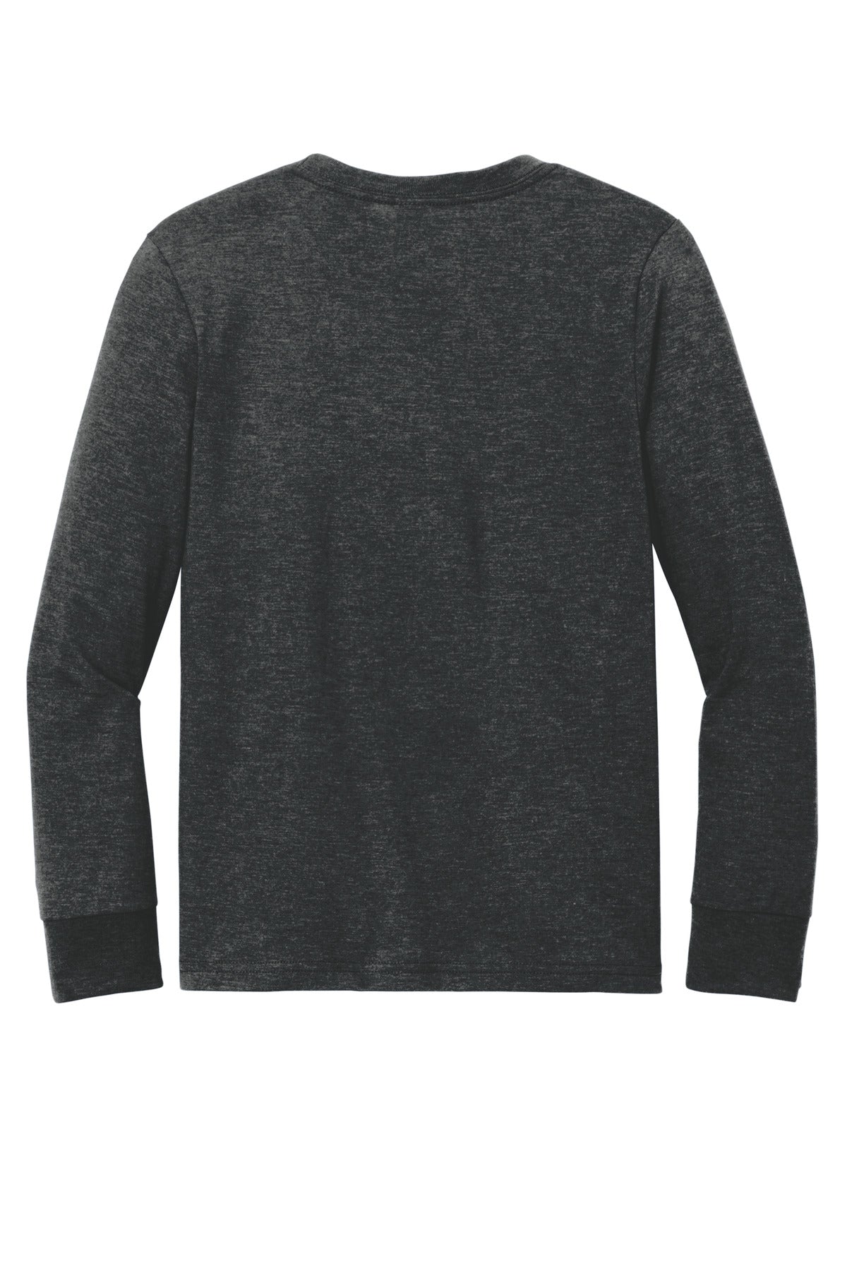 Rear View of BlackFrost District Youth Perfect Tri Long Sleeve Tee DT132Y plain