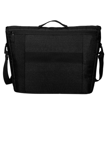 Rear View of Blacktop OGIO Command Messenger 93000 plain