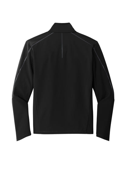 Rear View of Blacktop OGIO Commuter Full-Zip Soft Shell OG755 plain