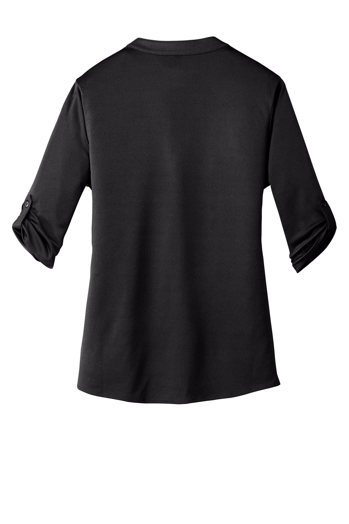 Rear View of Blacktop OGIO - Crush Henley. LOG111 plain