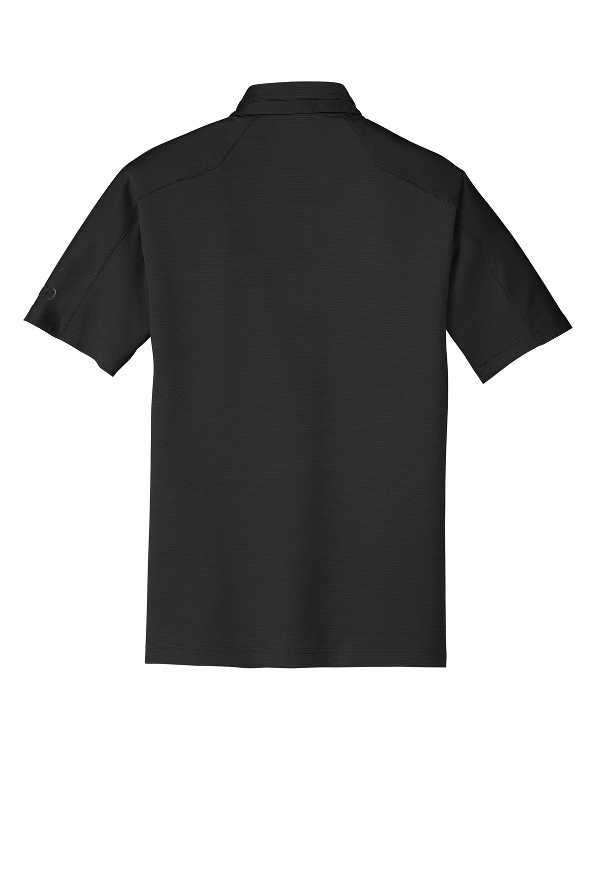 Rear View of Blacktop OGIO Linear Polo. OG1030 plain