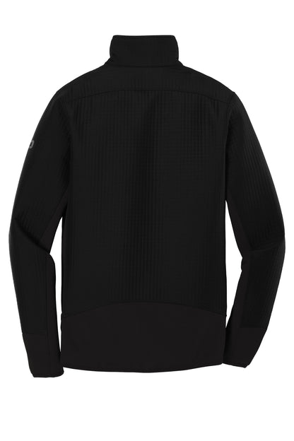 Rear View of Blacktop OGIO Trax Jacket. OG726 plain