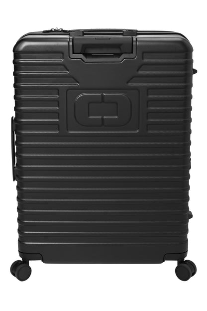 Rear View of Blacktop OGIO Utilitarian Large Checked Spinner 413013 plain
