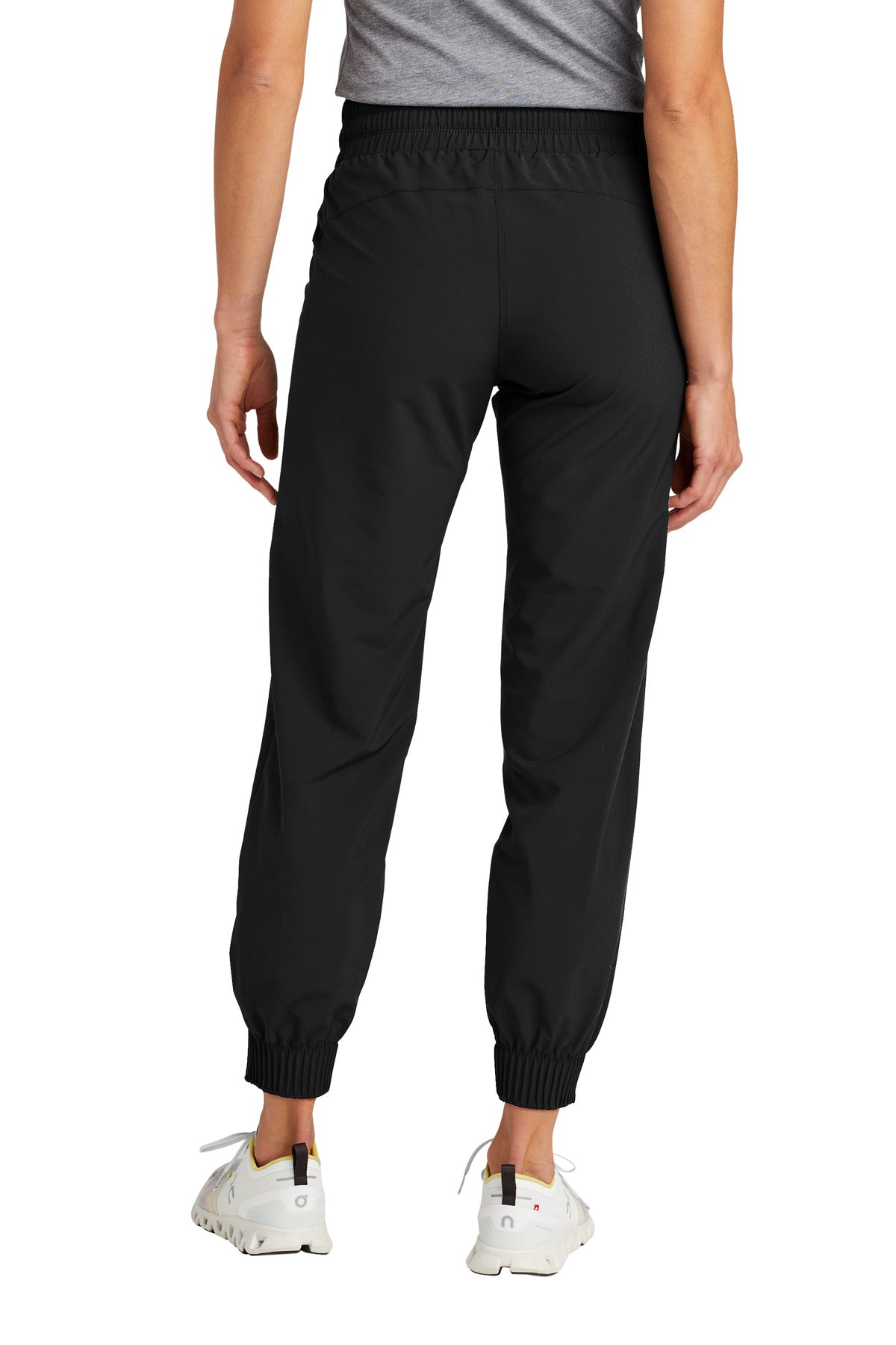 Rear View of Blacktop OGIO Women's Connection Jogger LOG707 plain